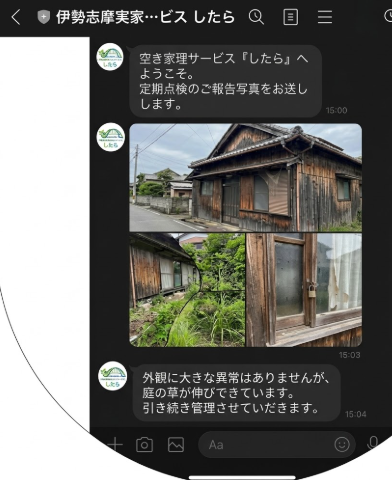 LINE報告のサンプルイメージ